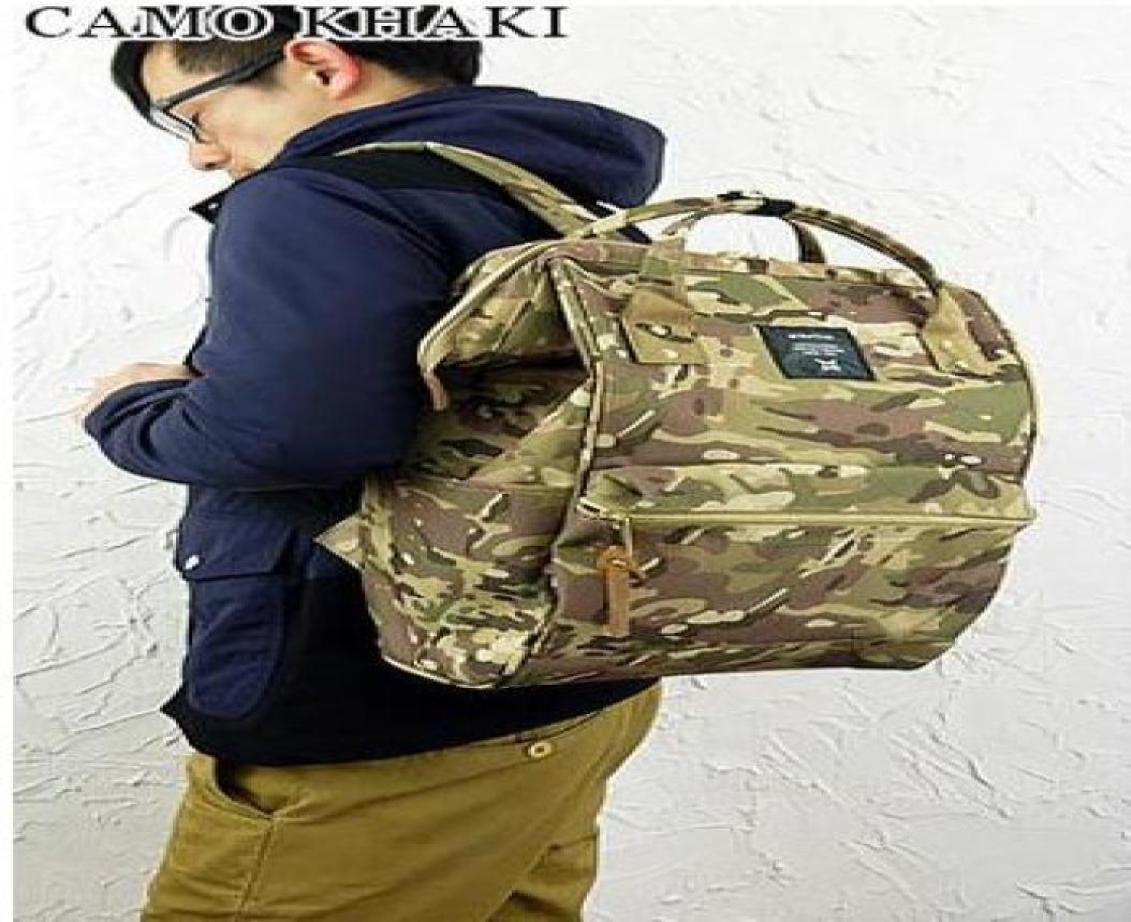 

Japan Anello Original Backpack Rucksack Unisex Canvas Quality School Bag Campus Big Size 20 colors to choose4574403, Chocolate