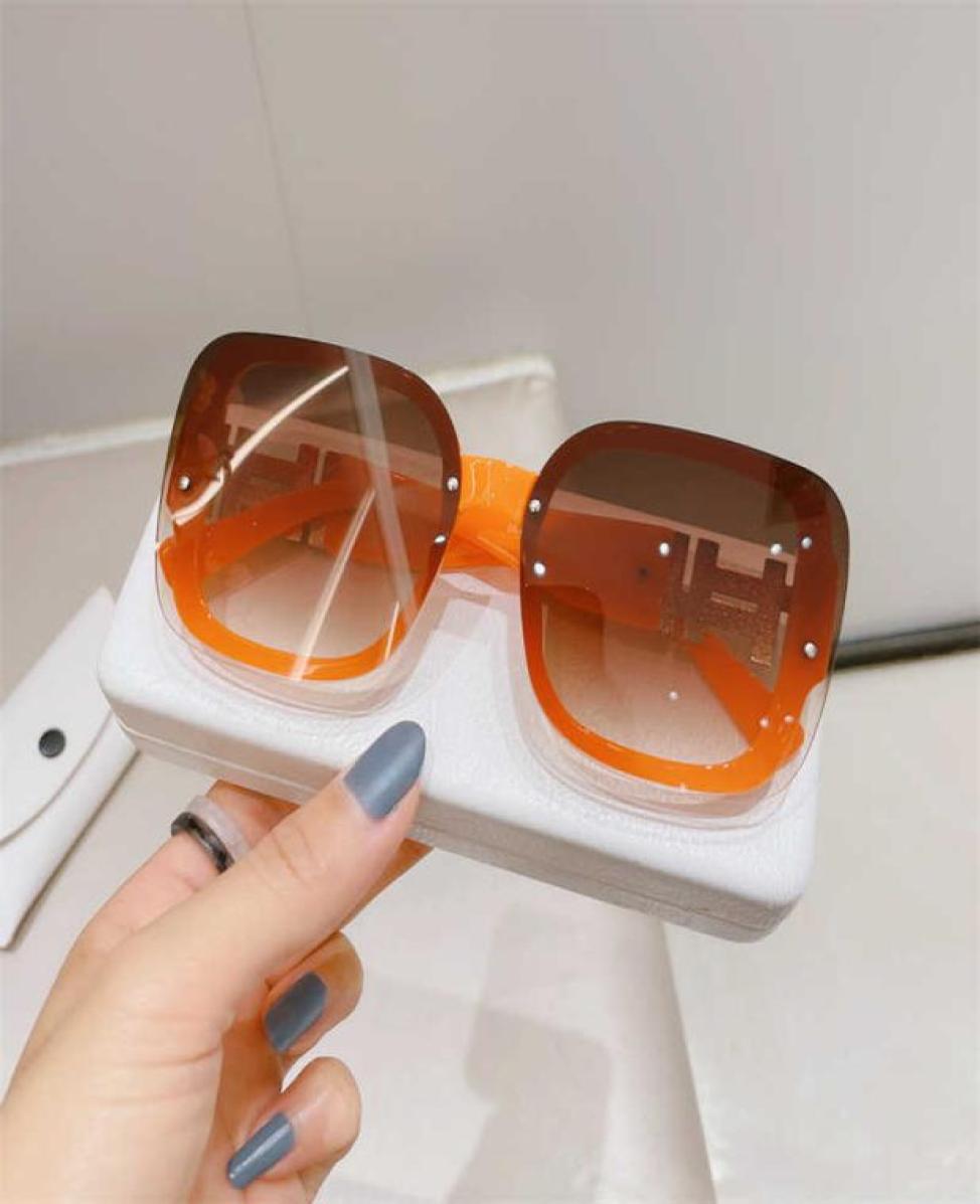 

Square Sunglasses Women Black Oversized Sun Glasses Female Retro Vintage Big Frame Gradient Mirror Y2203172995125