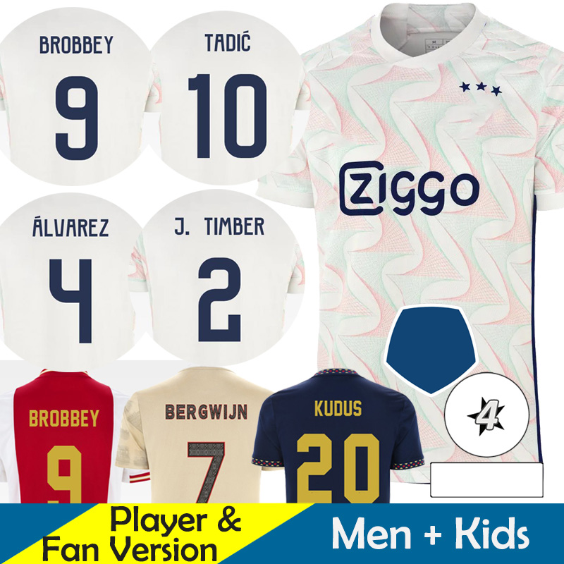 

AJaxS TADIC 23 24 Soccer Jerseys Kid Kit Home BASSEY BERGHUIS Third Black BERGWIJN CRUYFF 2023 2024 Away Retro Football Shirts Men Uniforms Special Fan Player Version, Kids 23-24 home ucl patch