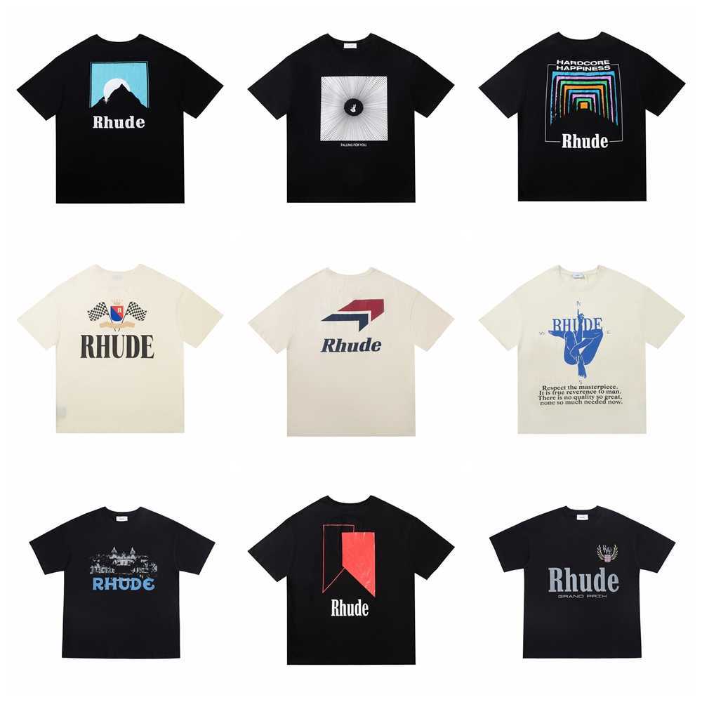 

Men's Hoodies Sweatshirts RHUDE Trend Brand TShirt Men Women Best Quality T-shirts letter Print T Shirt Summer Style Tops Fashion High Quality, 20