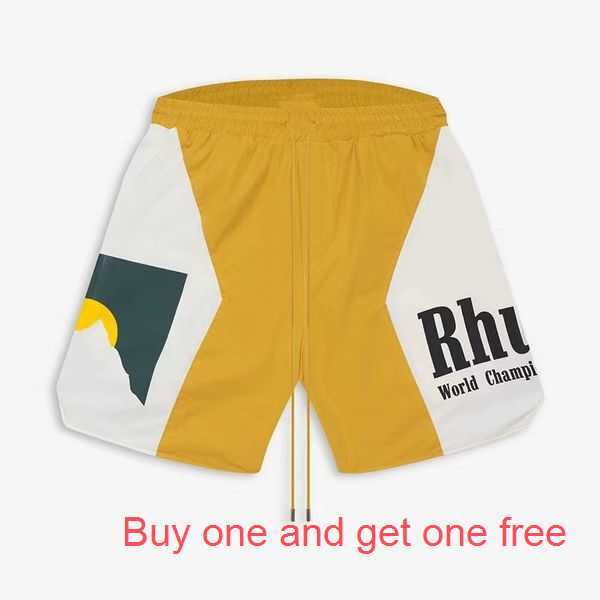 

Rhude Designer Shorts Mens Fashion Beach Trousers Sports Fitness Luxury High Quality Casual Versatile Quick Drying Eur Size 14 A40Y, 7-3