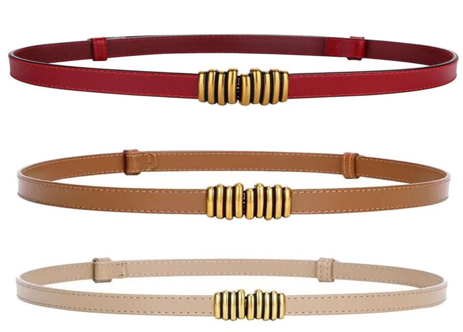 

Classic Fine Leather Belts Fashion Versatile Cowhide Buckle Women Belt Decoration With Coat Sweater Dress Waistband1934950, Black