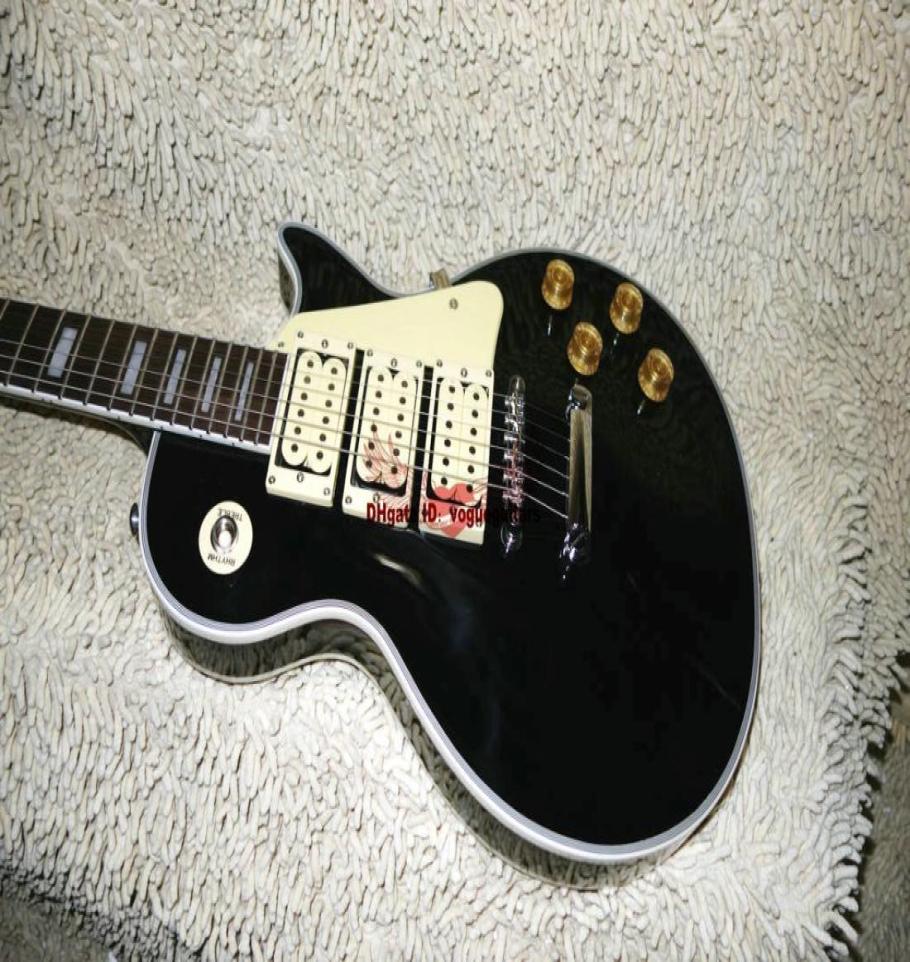 

High Quality Custom Ace Frehley Electric Guitar Black New Arrival OEM Available1780040