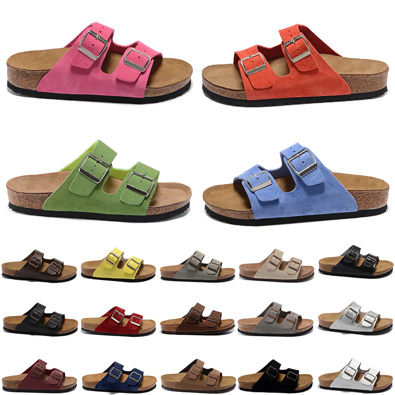 

Free Shipping Outdoor Summer Boston Clogs Luxury Fashion Slippers Designer Womens Mens Sandals Loafers Suede Cork Sliders Platform Casual Flat Clog Shoes, D132