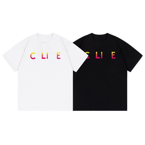 

Men's T-shirt designer multiple styles color lettering casual summer 100% cotton breathable anti-wrinkle men's and women's same style CEL, 2#
