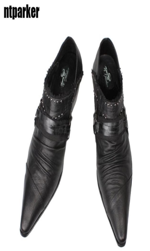 

Japanese Style Men Shoes pointed toe highheeled Man039s Leather Shoes Black WeddingStageBusiness Shoes for Man Zapatos Hombr1502481