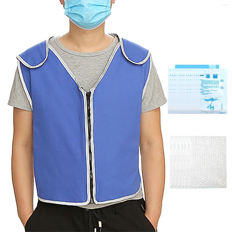 

Hunting Jackets Summer Body Cooling Vest Ice Bag Air Conditioning Clothing For Outdoor Fishing Factory Industry Anti High Temperature, Beige
