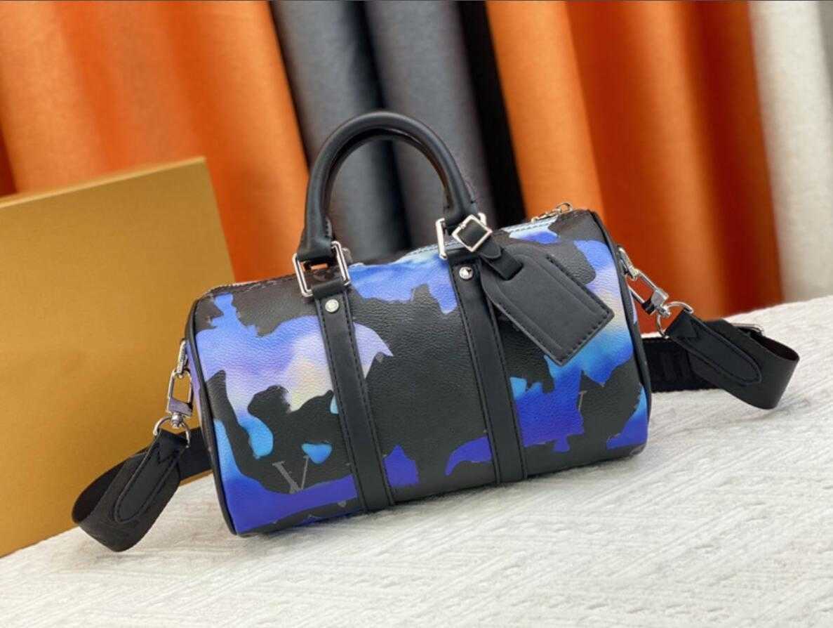 

KEEP BANDOULIERE ALL 25 Speedy Shoulder Bag Mens Messenger Graffiti print colorblock Luxury Designer Handbags Man Crossbody Bags Genuine Leather Purse Wallet, 1#