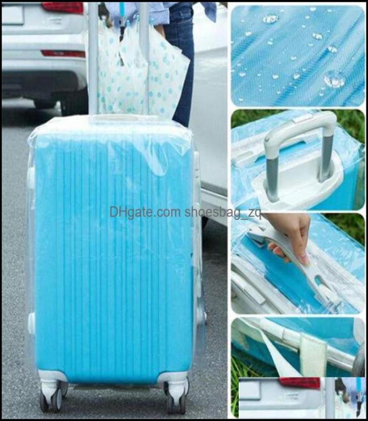 

Pvc Transparent Travel Lage Protector Suitcase Er Bag Dustproof Waterproof Suitcases Lages Bags Accessories Yymps4635611
