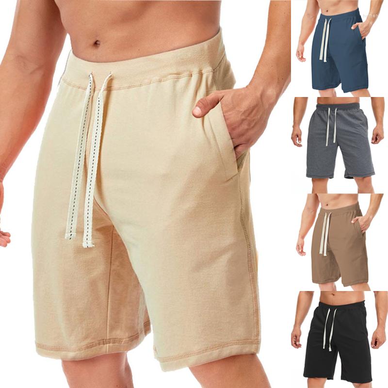 

Men's Shorts Men's Loose Summer Casual Five-point Pants Beach Large Size Draw Rope Sports Fitness, Dark gray