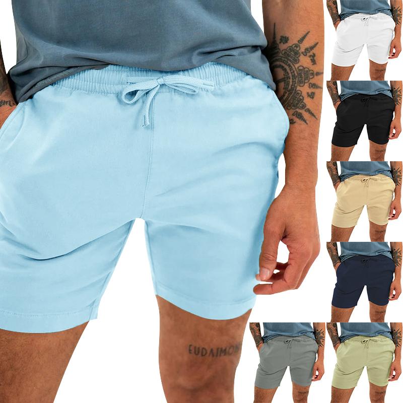 

Men's Shorts Brand Fashion Cotton Linen Men 2023 Summer Beach Casual Solid Color Basic Pocket Street Designer Menswear, Black