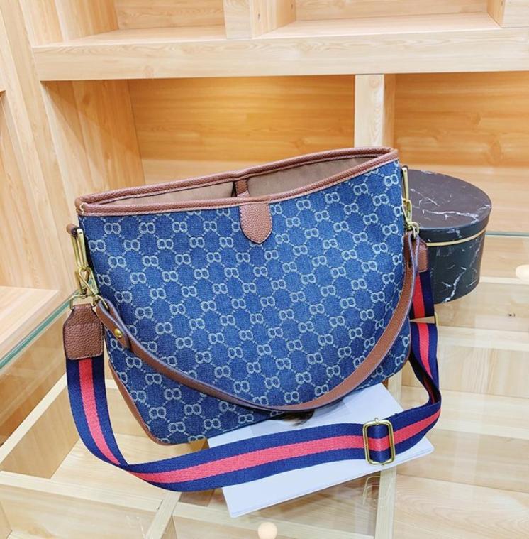 

New Fashion Canvas Bag Foreign Style Hand Large Capacity Single Shoulder Simple Leisure Tote Bag Handbags Premium7689041, Split