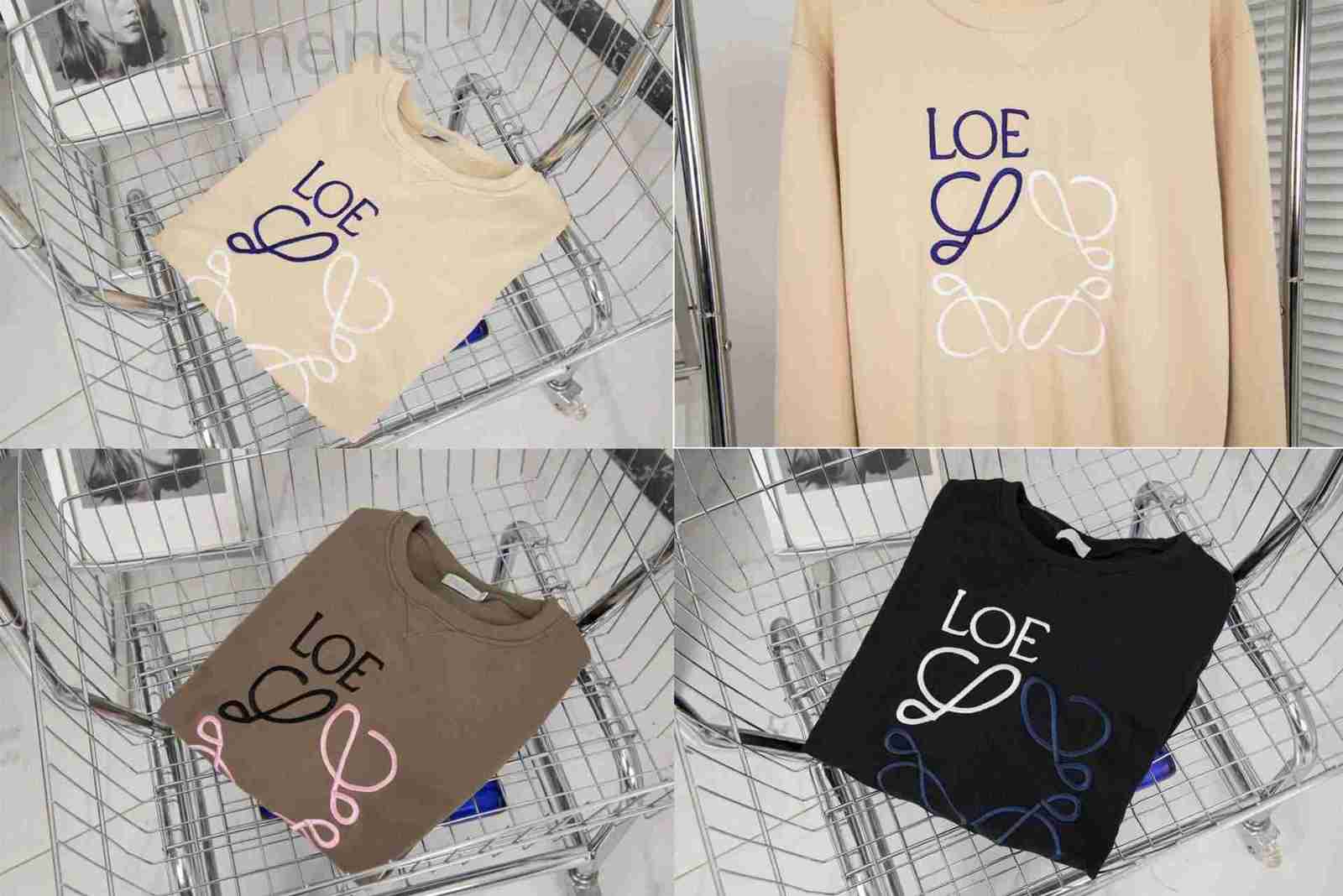 

Men' Hoodies & Sweatshirts designer Sale autumn and winter new two-color emroidery T on the est round neck rs long slve swter QVX4, Brown