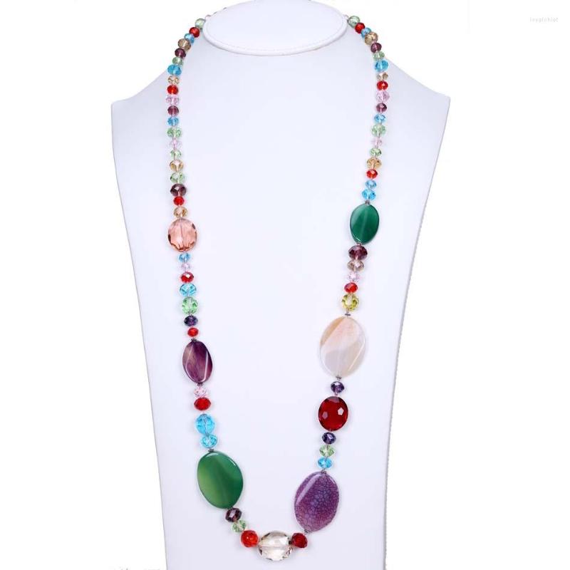 

Chains Multi Color Crystal Women Wedding Necklace Jewelry Charm Beautiful