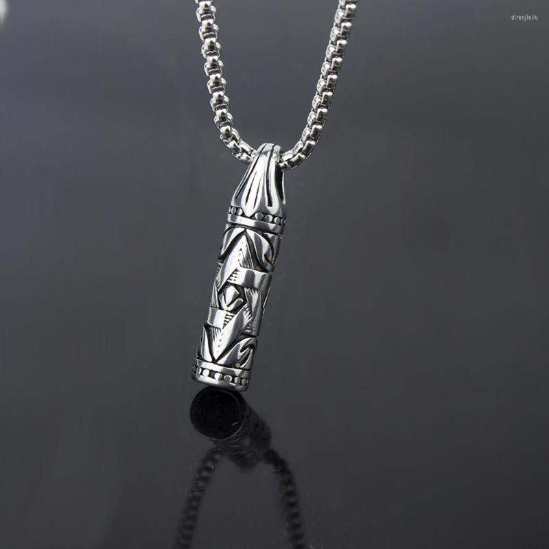 

Pendant Necklaces Vintage Punk Six Star Jewelry Stainless Steel Titanium Necklace For Men Women Personality Couple