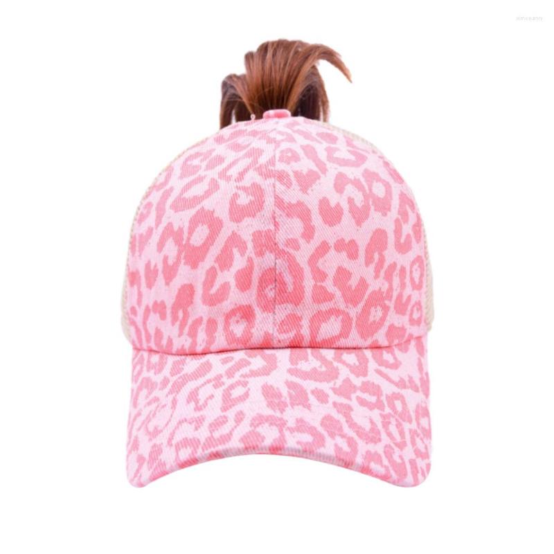 

Ball Caps Womens Baseball Hat Distressed Messy Bun Trucker Ponycap DOM1132001, Black