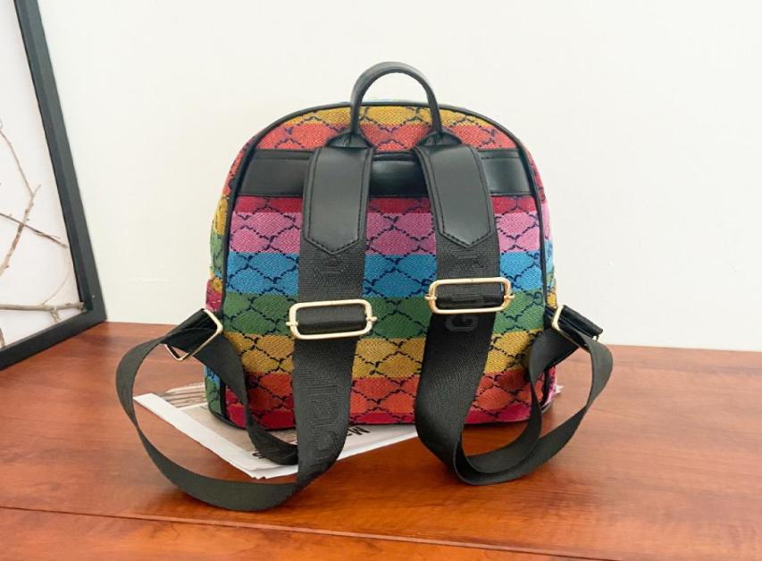 

Christmas New Women039s Backpack Palm Springs fashion Crossbody Bag Colorful Men Women Bags Letter printing Handbags7976720, Sky blue
