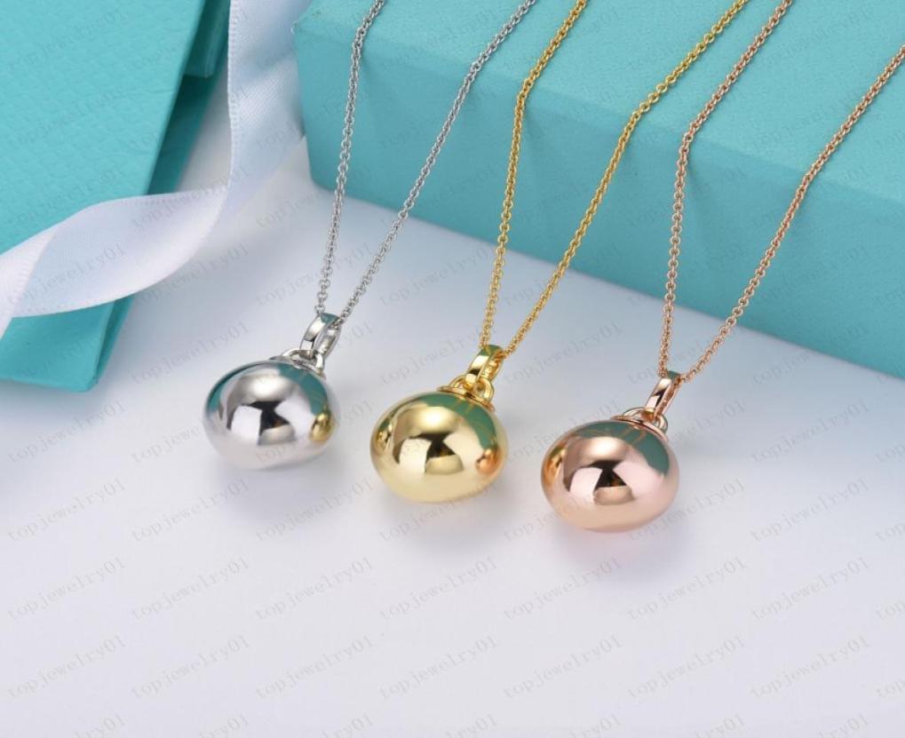 

Designer ball pendant necklace female couple stainless steel pendant chain gift to girlfriend luxury jewelry accessories whole6442400