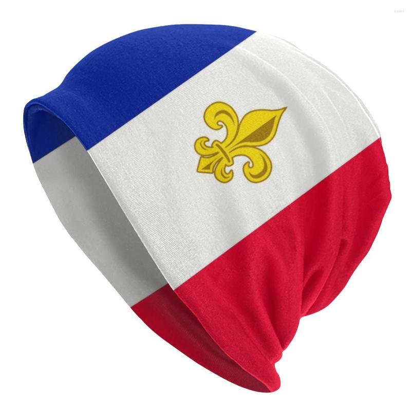 

Berets France Flag Fleur De Lis Bonnet Homme Cool Knit Skullies Beanies Cap Women Men Winter Warm French Lily Flower Slouchy Beanie Hat
