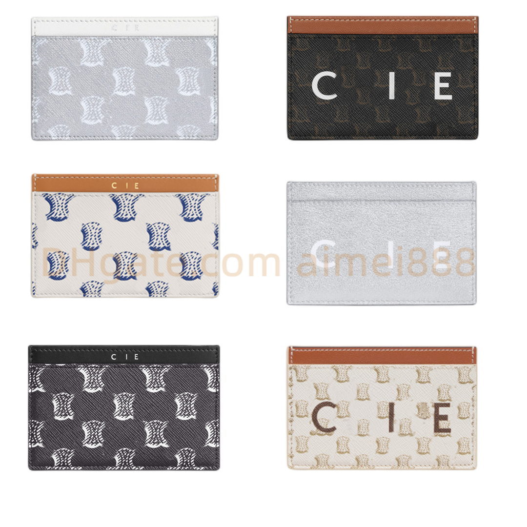 

High quality derma Key Wallets designer Card pack Wholesale leather wallet for women short wallets Card holder women Fashion Coin Purses With Box, White aging+black leather