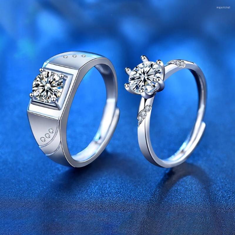 

Cluster Rings Discount For Women Original 925 Sterling Silver Moissanite 1 Yes No Men