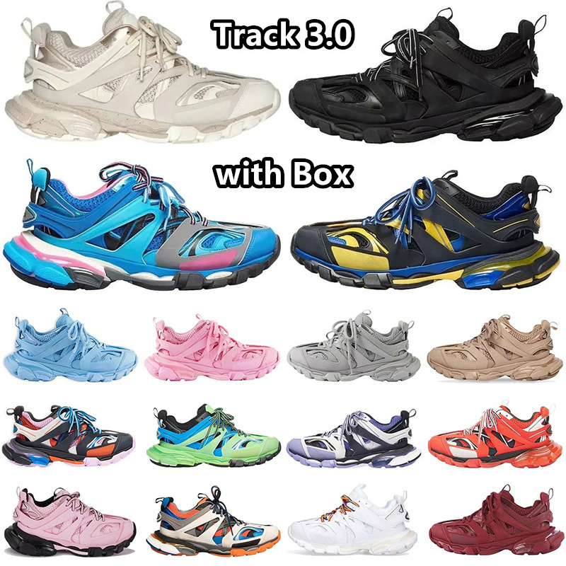 

Designer Balencaigas Track 3.0 Shoes Mens Women Track 3 Platform Sneakers Vintage Tracks Runners Tess.s. Gomma leather Trainers with Box, Item#1