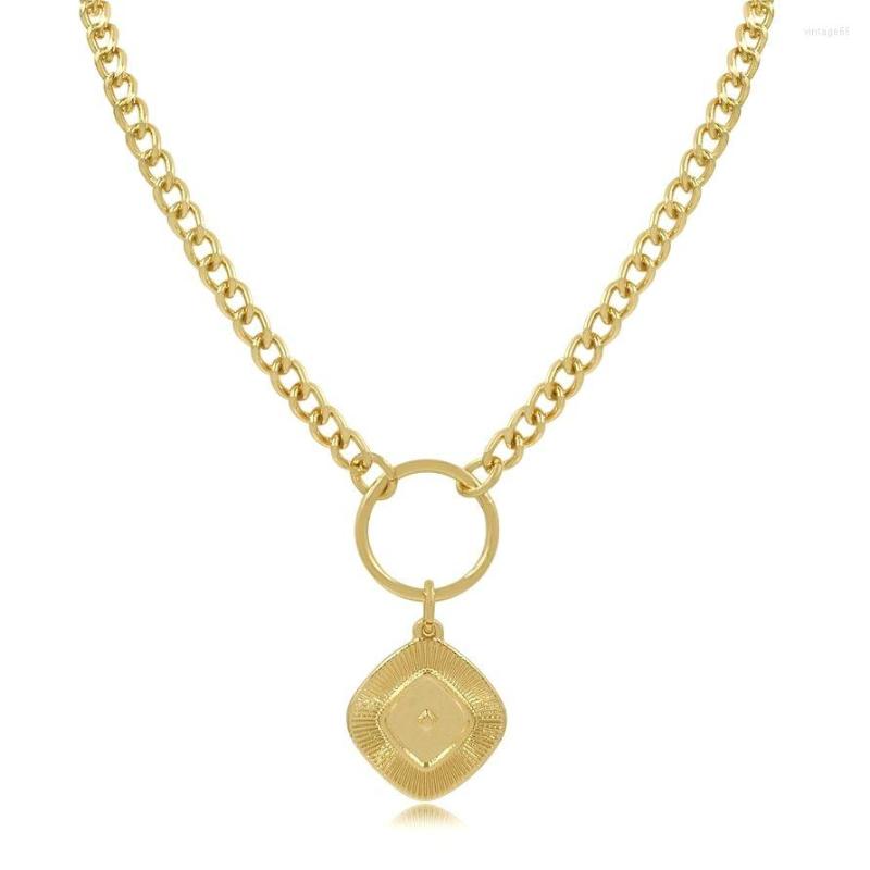 

Pendant Necklaces Gothic Coin Choker Necklace For Women Wedding Punk Bead Lariat Gold Color Long Chain Jewelry Gift