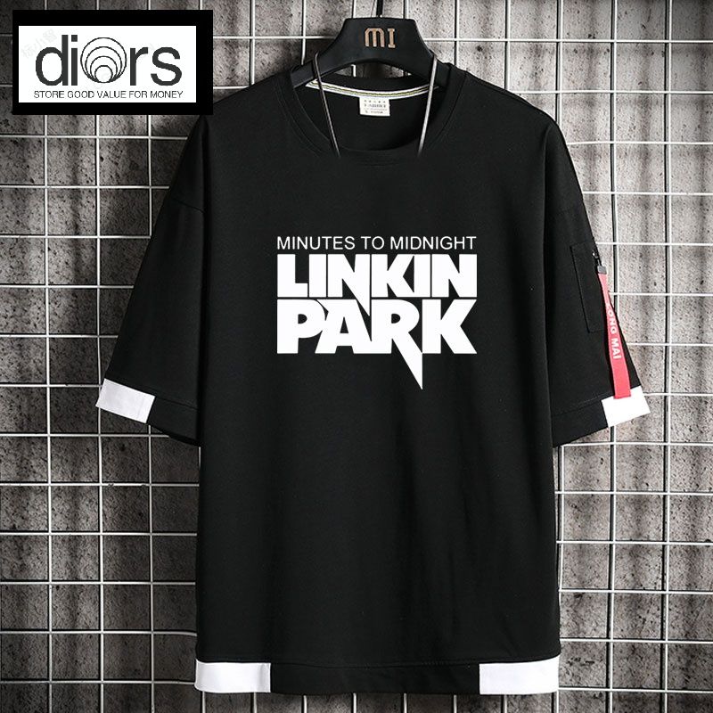 

linkin park Summer Mens Women Loose Tees Fashion Brands Tops Man S Casual Vlones Shirt Luxurys Clothing Street Shorts Sleeve Clothest Designers T Shirts, Gradient