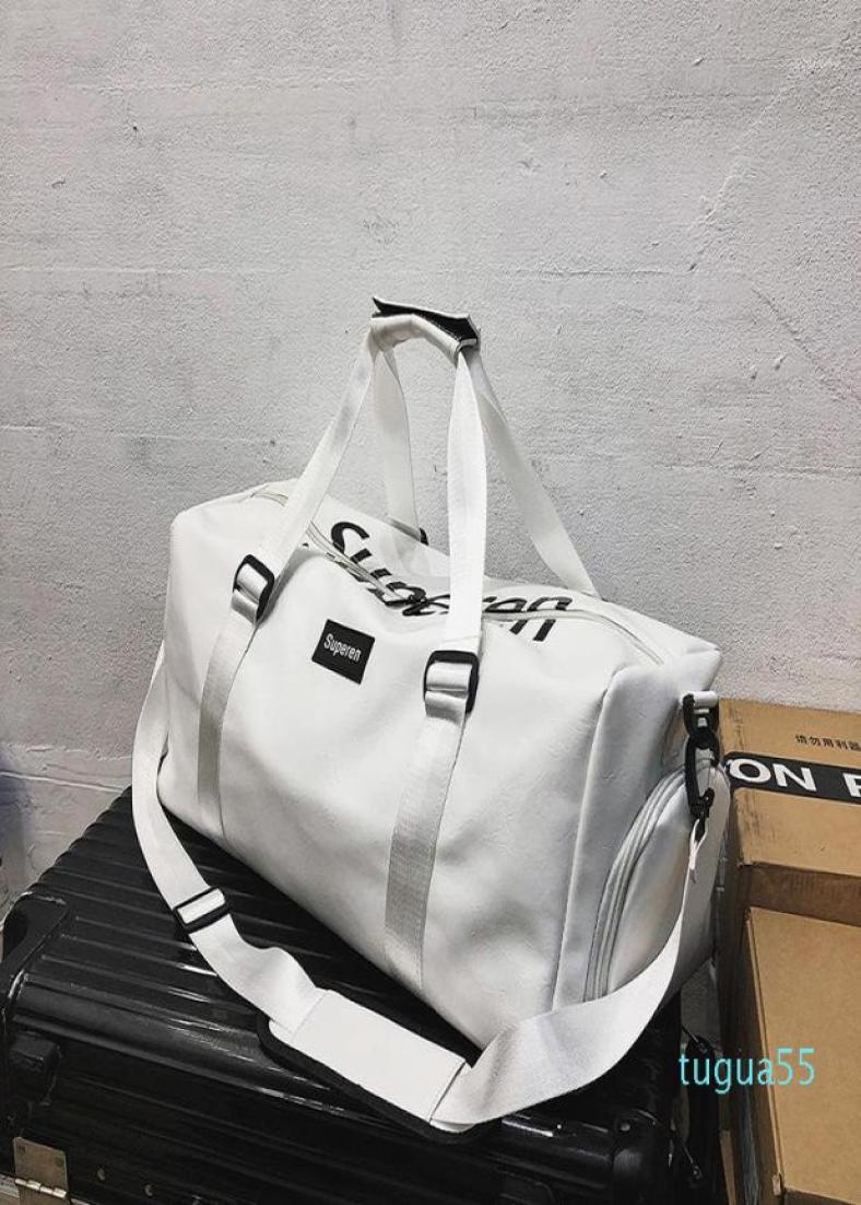 

Duffel Bags Simple Hand Bag Men039s Luggage Large Capacity Chao Da Wang Red Business Trip Short Travel Women039s9018456, White