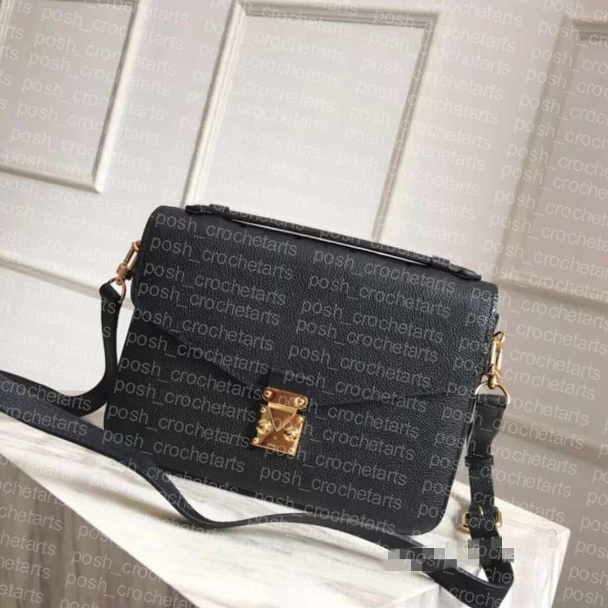 

Embossed Leather Shoulder Bags For Women's Handbag Purses Top grade Cowhide Leather Metis Sold without box, Dune