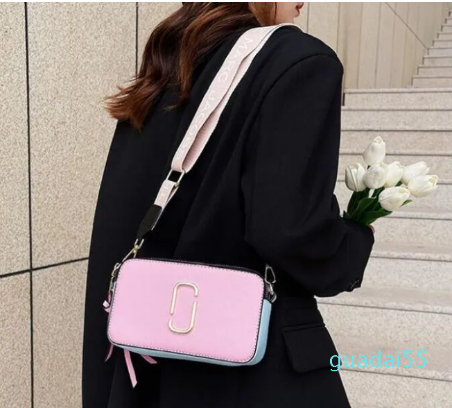

Designer Fashion bag Ladie Handbag Famous totes Marc Jocobs Snapshot Camera Small Crossbody purse Women Shoulder Bags Messenger cross body 2022100 33, Sky blue