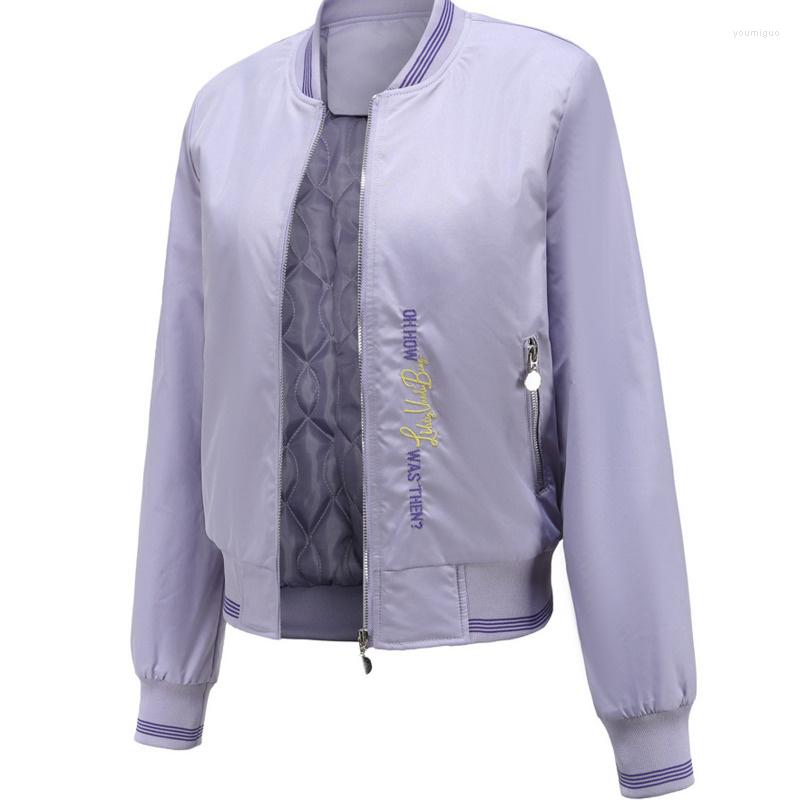 

Women's Jackets 2023 Fashion Women Letter Embroidery Slim Long Sleeve Stand Collar Solid Cotton Padded Trench Coat, Red