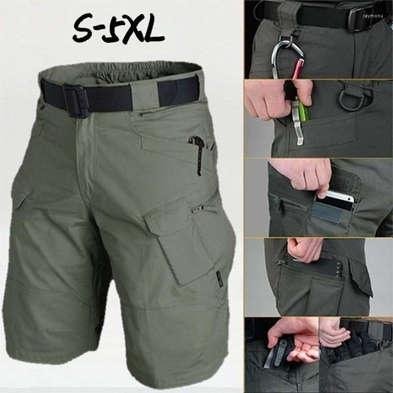 

Men' Shorts Men' Summer Tactical Army Pants Outdoor Sports Hiking Waterproof Wear-Resistant Multi-Pocket 5Xl, Khaki
