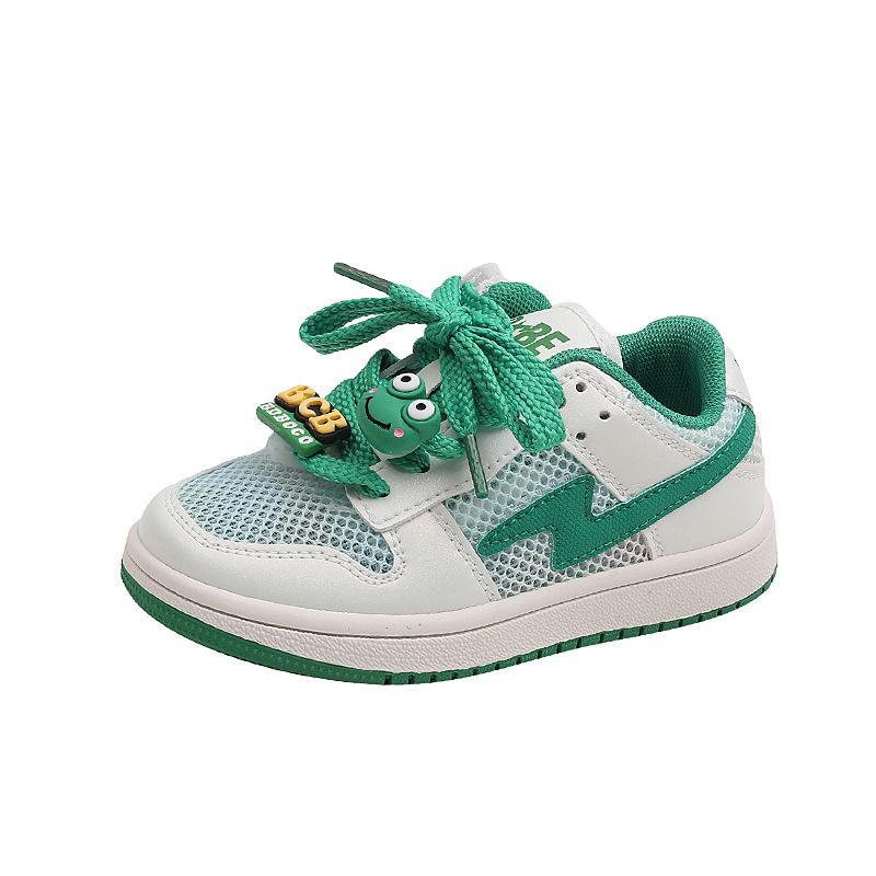 

Sneakers Kids Shoes Casual Children Skateboard Summer Single Net Board Boys Girls Cartoon Buckle Non-Slip F14335, C1