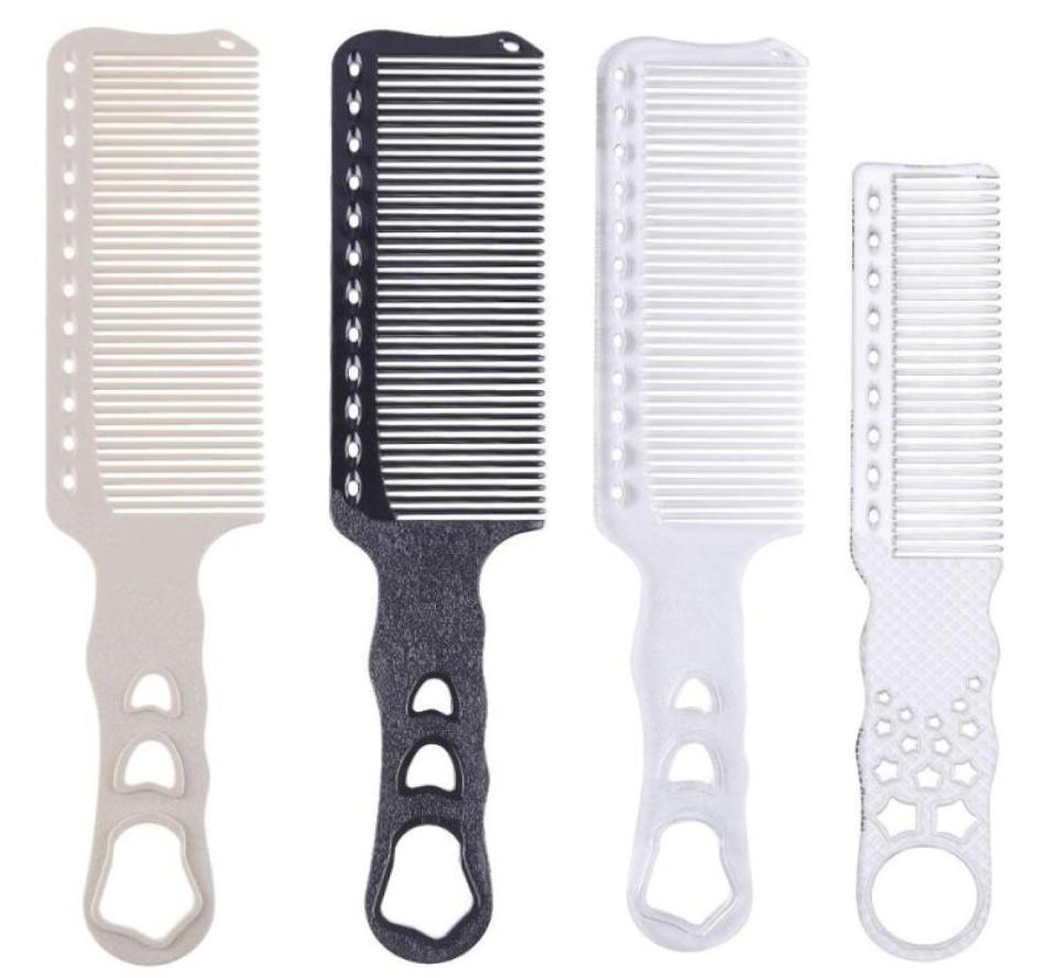 

1pc Professional Resin Material Hair Clipper Comb For Men Antistatic Barber Hair Cutting Comb Hairdressing Flat Combs6910627