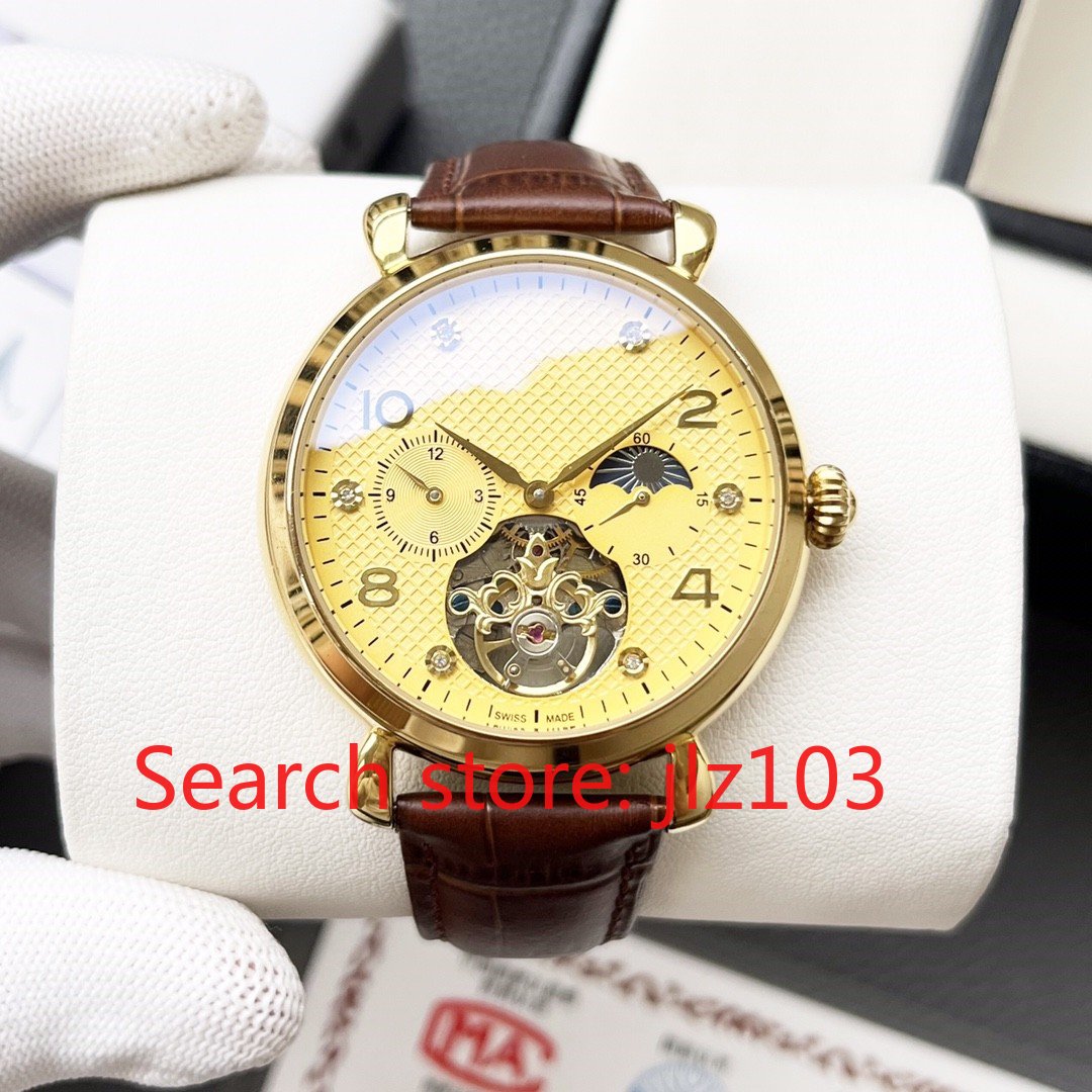 

LLS Men's mechanical watch, high quality clone, multifunction, sapphire crystal, fully automatic mechanical movement, steel case, 42mm.oo