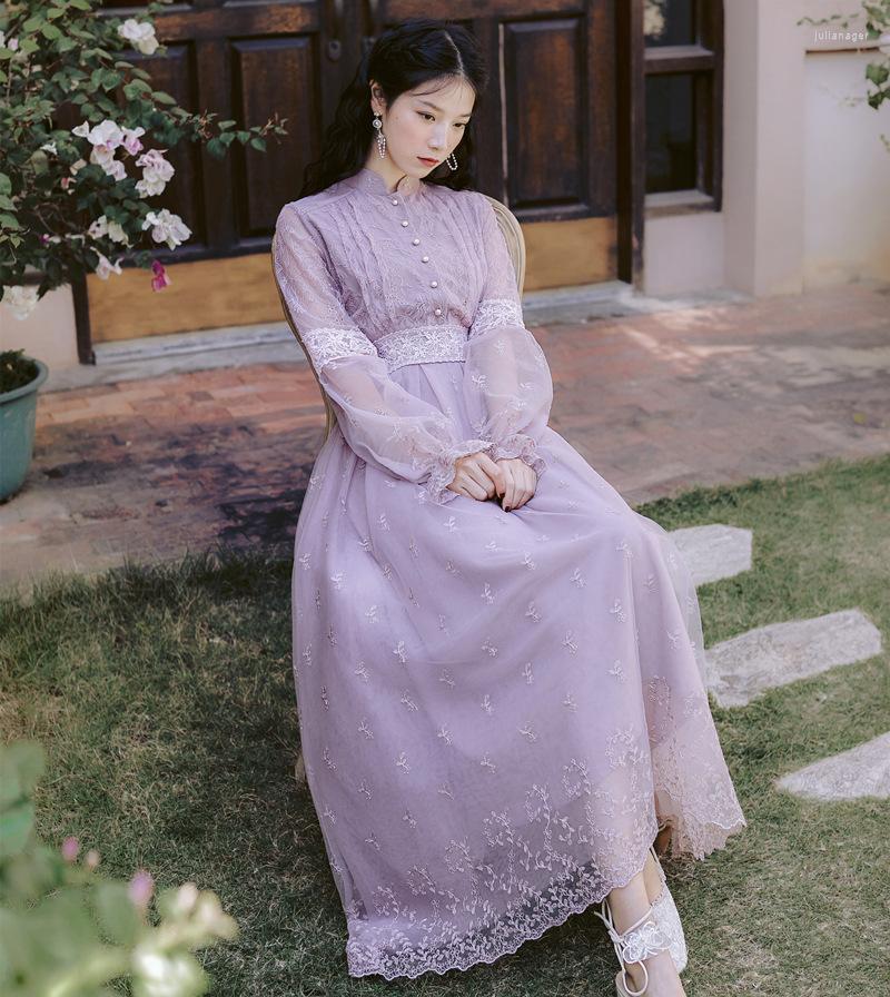 

Casual Dresses 2023 Fashion Women' Clothing Vintage Dress Women, Purple