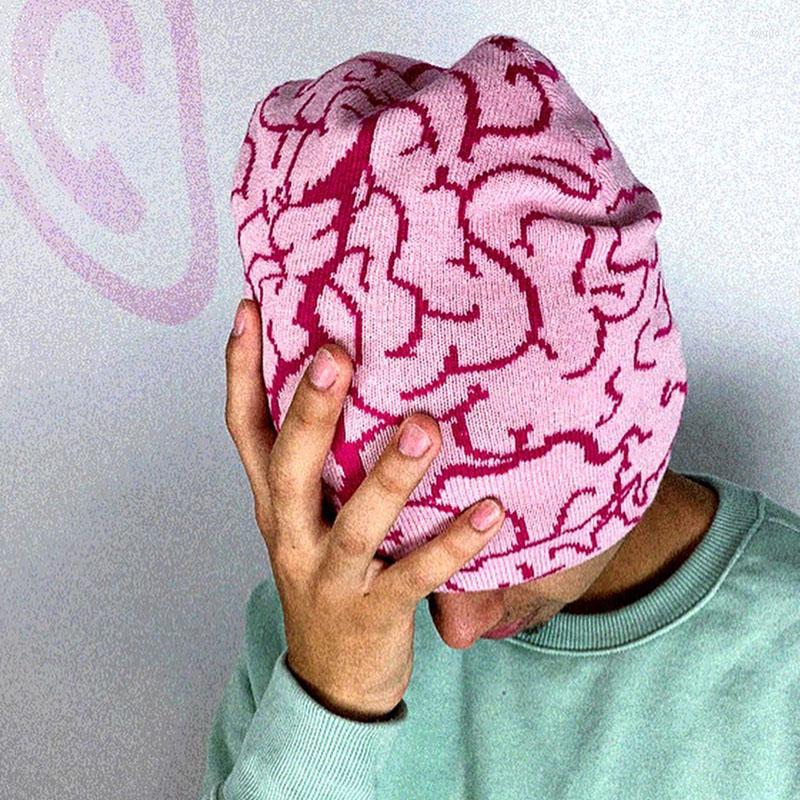 

Berets Aesthetic Knitting Hat Men Women Quality Wool Cap Warm Kpop Fashion Hundred Take Ins Net Red Design Harajuku Beanie, Fen