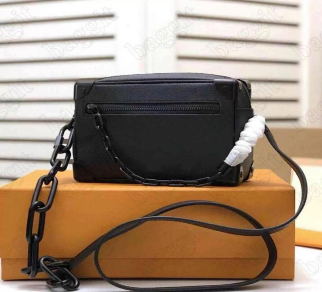 

Men cross body messenger bags high quality mini soft trunk designer shoulder clutch bag handbag purse1713107, Brown