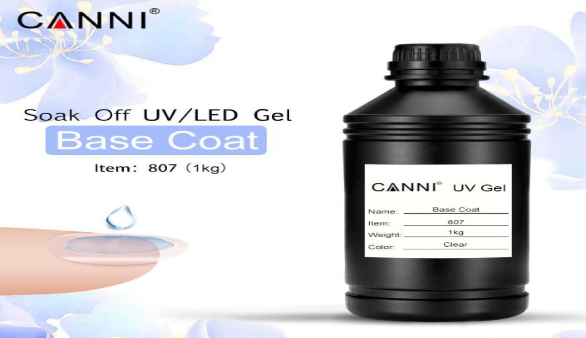 

807X 808X CANNI Soak off UV LED Primer Base Coat One Kilo Topcoat One Kilo Specially Designed for CANNI Nail Gel Products5288509, Beige