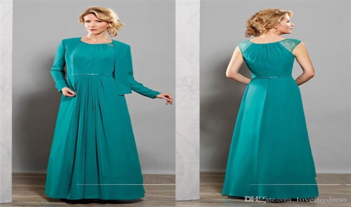 

Evening New Arrival Mother Party Dress With Long Sleeve Jacket Mother Of The Bride Dresses Jewel Neck Pleats Prom Gowns Ruched A L4330674, Light yellow