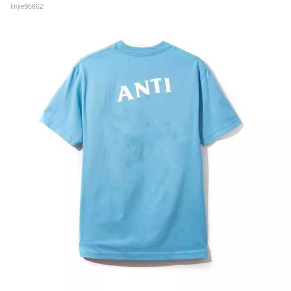 

Men's t Shirts Fashion Anti Club Cross Print T-shirt Casual Couple Short5 Motion Current 2023ess