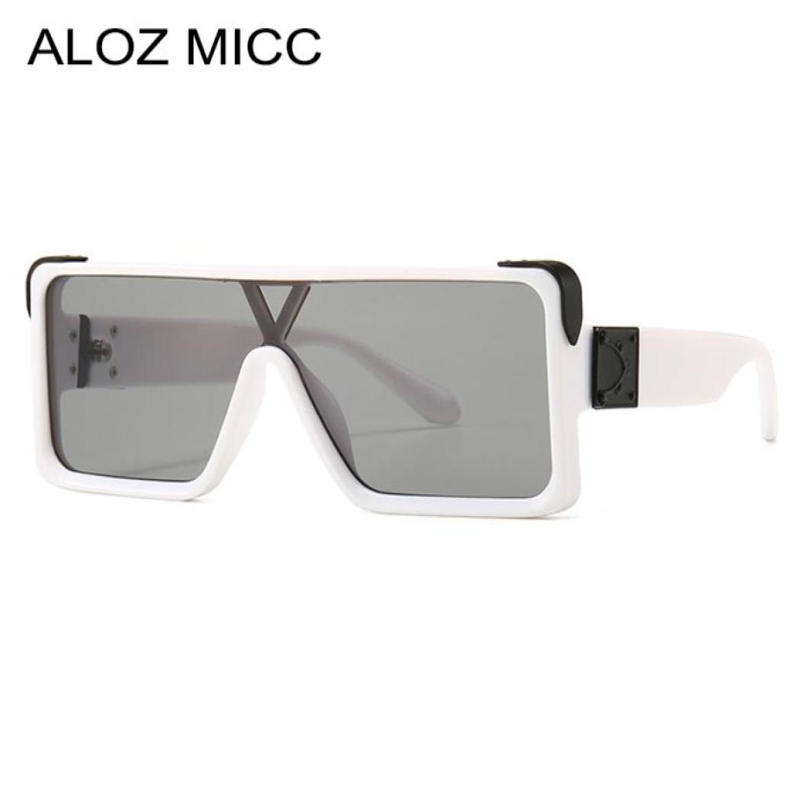 

ALOZ MICC Oversized SI FANG Sunglasses Men Women Brand Square Onepiece Sun Glasses Fashion Goggle Glasses Female Shades A6015902758