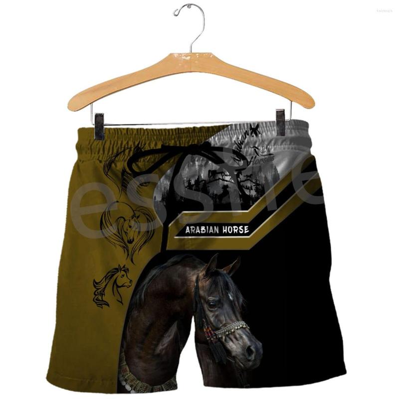 

Men' Shorts Est Horse Animal Camo Tattoo Fashion Men/Women 3DPrint Summer Streetwear Funny Casual Beach Short Pants A1