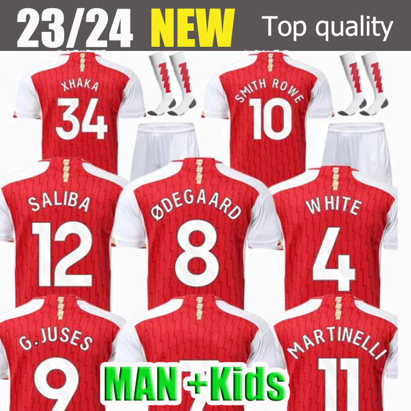 

22 23 24 SMITH ROWE soccer jerseys G.JESUS SAKA Fans Player version ODEGAARD NKETIAH MARTINELLI TIERNEY 22 23 football kits shirt jersey Men Kids women uniforms, 14