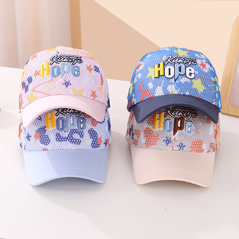 

Graffiti Printed Baseball Cap New Summer Children's Sun Visor Outdoor Sun Protection Duck Tongue Hat, #7
