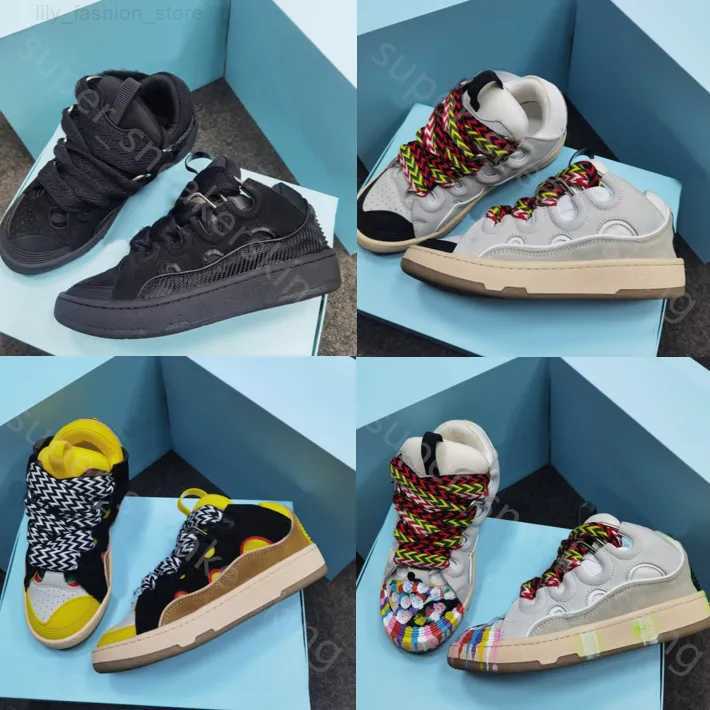 

Classic Curb Sneakers Designer Casual Shoes Multicolor nappa Calfskin Rubber Platform Luxury Men women Sneaker Leather Mesh Woven 35-46, 23