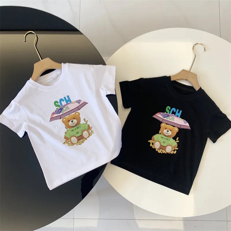 

Designer Kids Short Sleeve Baby Girl Luxury Tops Classic Childrens Shirt Baby Kids Clothing Cartoon Printing Tshirt Child Sunmmer Clothes dhgate, Black#3