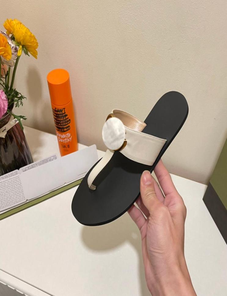 

20222 Womens Sandals Womans Slippers Luxurious French Beach Slipper Genuine Leather Ladies Slide Sandal Women Flip Flops8503245, Red