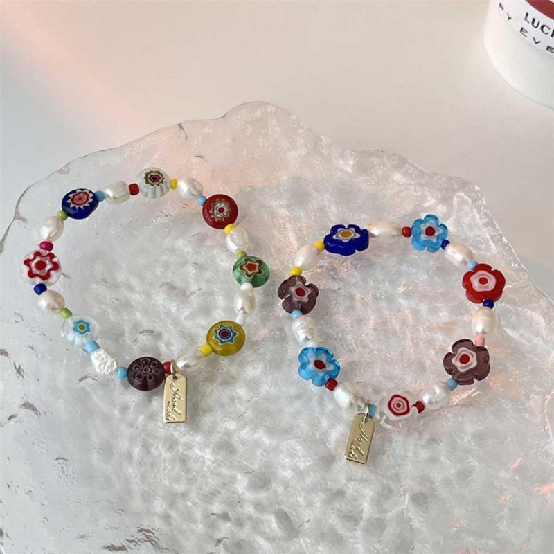 

Strand Women Colorful Beaded Bracelet Festival Birthday Party Work Decor Fashion Trendy Sweet Jewelry For Female Ladies